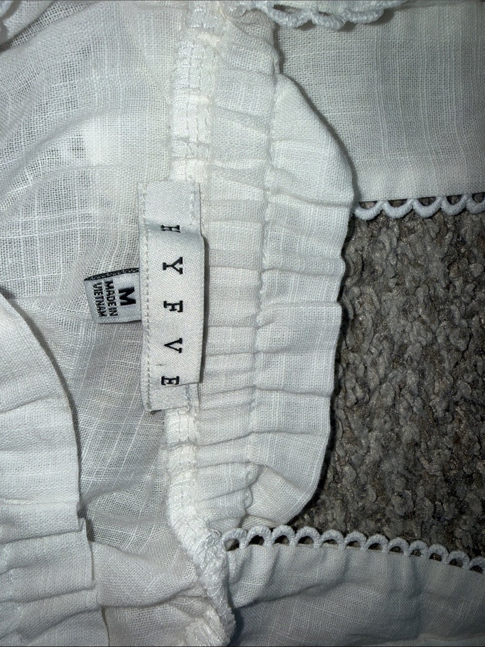 HYFVE White Ruffled Strap Summer Top - Picture 2 of 2